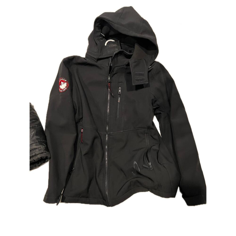 Canada WeatherGear Soft Shell Hooded Jacket Mens M
